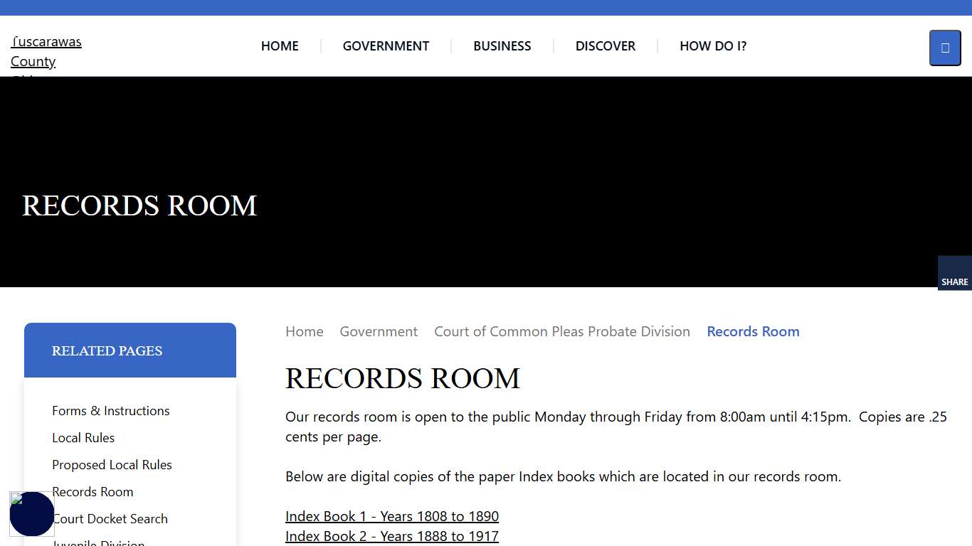 Tuscarawas County Ohio